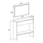 Mueble recibidor con espejo Donald
