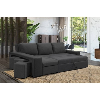 Sofá 2L + Chaise long c/ Cama Austin (240x140cm)