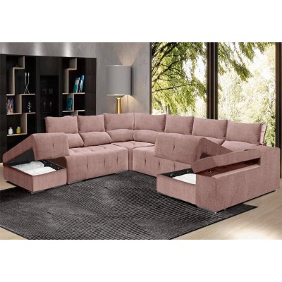 Sofa Esquina c/ Cama Jupiter Maxi Plus (320x350x150cm)
