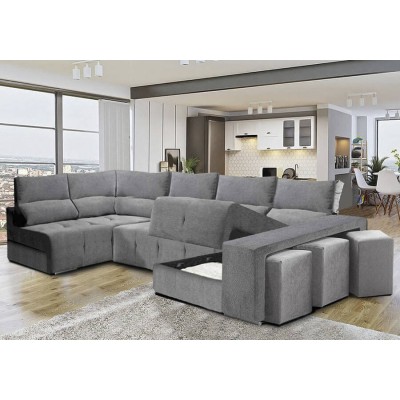 Sofá Esquina c/ Cama + Chaise Long Eros (350x160cm)
