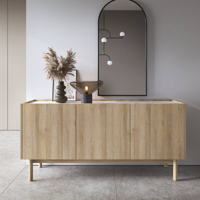 Aparador Boho 3 Puertas (68cm Alto)