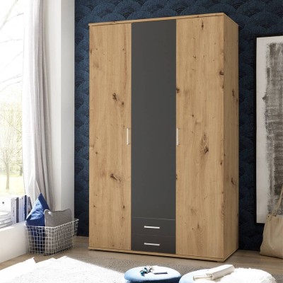 Armario 3 Puertas Abatibles + 2 Cajones Marburg