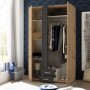 Armario 3 Puertas Abatibles + 2 Cajones Marburg