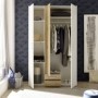 Armario 3 Puertas Abatibles + 2 Cajones Marburg