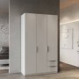 Armario 3 Puertas de abrir + 2 Cajones Ghost