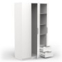 Armario 3 Puertas de abrir + 2 Cajones Ghost