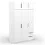 Armario 6 Puertas de abrir + 2 Cajones Ghost