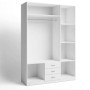 Armario 3 Puertas Abatibles + 3 Cajones Roma