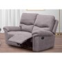 Pack Sofá 3 Plazas con Relax Manual + Sofá 2 Plazas con Relax Manual América (Gris)