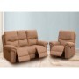 Pack Sofá 3 Plazas con Relax Eléctrico + Sillón Relax Eléctrico América (Marrón)