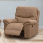Pack Sofá 3 Plazas con Relax Eléctrico + Sillón Relax Eléctrico América (Marrón)