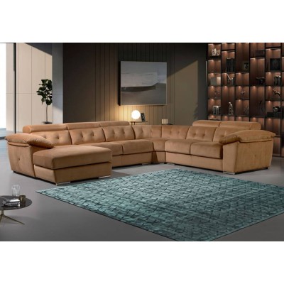 Sofá esquinero con chaise long American Dream (390x180x310cm)