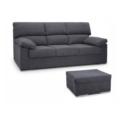 Sofá Rubén 2L + Chaise longue reversible (202x85cm)