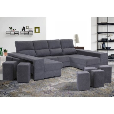 Sofá 2L con Doble Chaise Mozart Special (340x155cm)