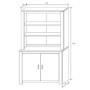 Libreria 99,5cm con 2 Puertas Roncal