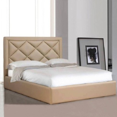 Cama Tapizada De Matrimonio Luana + Colchón Opc.