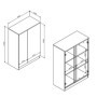 Aparador 2 Puertas 117cm Oficina Nuevo