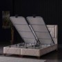 Cama Alice + somier, sistema de elevación y fondos + colchón Opc.