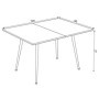 Mesa de Comedor Extensible Lilis (90/120x90x73cm)