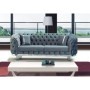 Sofá 2 Lugares Lux Chester Silver (165x90cm)