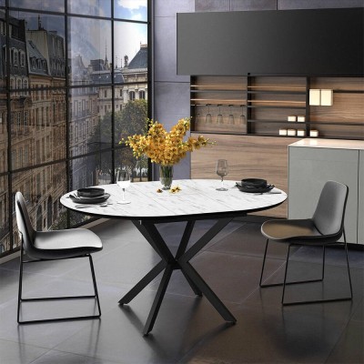 Mesa de Comedor Extensible Dobok (145/110x110x77cm)
