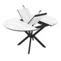 Mesa de Comedor Extensible Dobok (145/110x110x77cm)