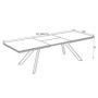 Mesa de Comedor Extensible Corin (277/200x76x100cm)