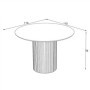 Mesa de Comedor Fija Olympus (110x76x110cm)