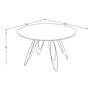 Mesa de Comedor Fija Galaxy (130x75x130cm)