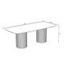 Mesa de Comedor Fija Oslo (220x76x103cm)