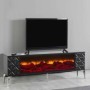 TV base con Ef. Chimenea y hermana. Sonido Inc. Madrid (180x58x36cm)