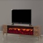 TV base con Ef. Chimenea y hermana. Sonido Inc. Madrid (180x58x36cm)