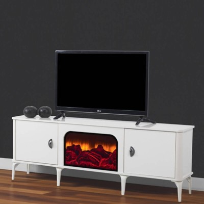 TV base con Ef. Chimenea y hermana. Sonido Inc. Alev (180x54x36cm)