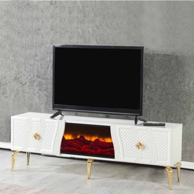 TV base con Ef. Chimenea y hermana. Sonido Inc. Lizbon (180x58x36cm)