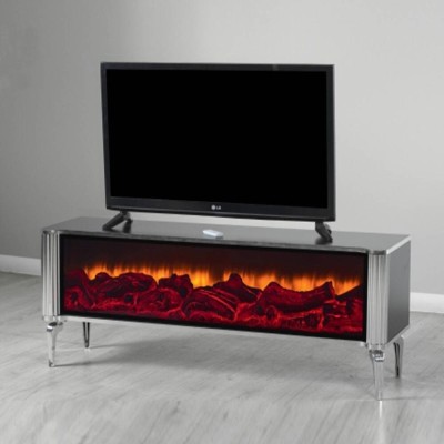 TV base con Ef. Chimenea y hermana. Sound Inc. Kudus