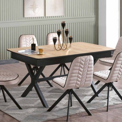 Mesa de Comedor Extensible Lilyum (230/195/160x77x90cm)