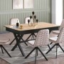 Mesa de Comedor Extensible Lilyum (230/195/160x77x90cm)