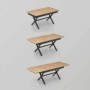 Mesa de Comedor Extensible Lilyum (230/195/160x77x90cm)