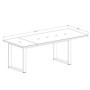 Mesa de Comedor Extensible Helio I (170/220x76x90cm)