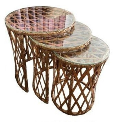 Juego Mesa de Centro Rattan