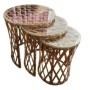 Juego Mesa de Centro Rattan