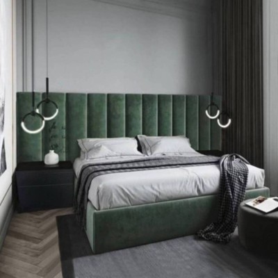 Cama de Casal Estofada Moscovo + Colchón Opc.