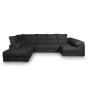 Sofá Rinconera c/ Chaise Long y Cama Roma (195x340x150cm) c/ Oferta da Impermeabilización