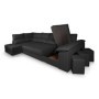 Sofá Rinconera c/ Chaise Long y Cama Roma (195x340x150cm) c/ Oferta da Impermeabilización