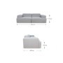 Sofá 2 Lugares Modular Everest (232x100cm) Con Oferta de Impermeabilización