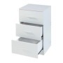 Pack 2 Mesitas de Noche 3 Cajones Atlanta (Blanco)