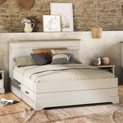 Estructura Cama Cottage con 2 Cajones