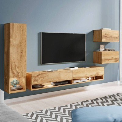 Mueble de Salón Completo Amadeo (c/ Luz LED)