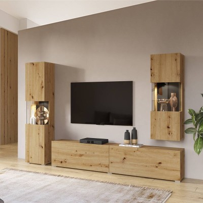 Pack Mueble de Salón Completo Ava 2 (c/ Luz Led)