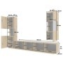 Pack Mueble de Salón Completo Ava 2 (c/ Luz Led)